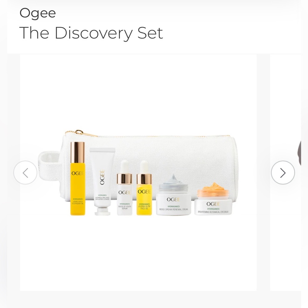 Ogee Discovery Set - 6 mini products plus cute zipper bag